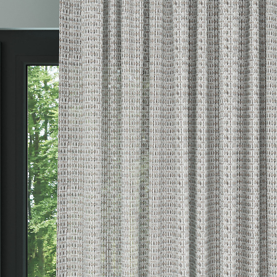 Beyaz Simli Modern Kalın Hasır Dekoratif Dosya Düz Tül Perde |Traverse