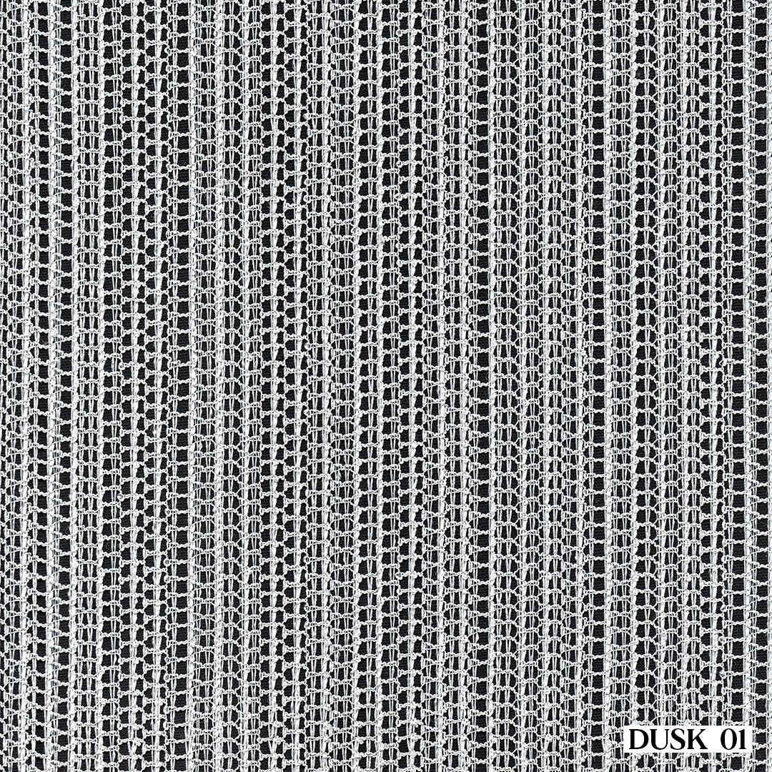 Beyaz Trend Kare Dosya Örme Düz Tül Perde | Alacakaranlık