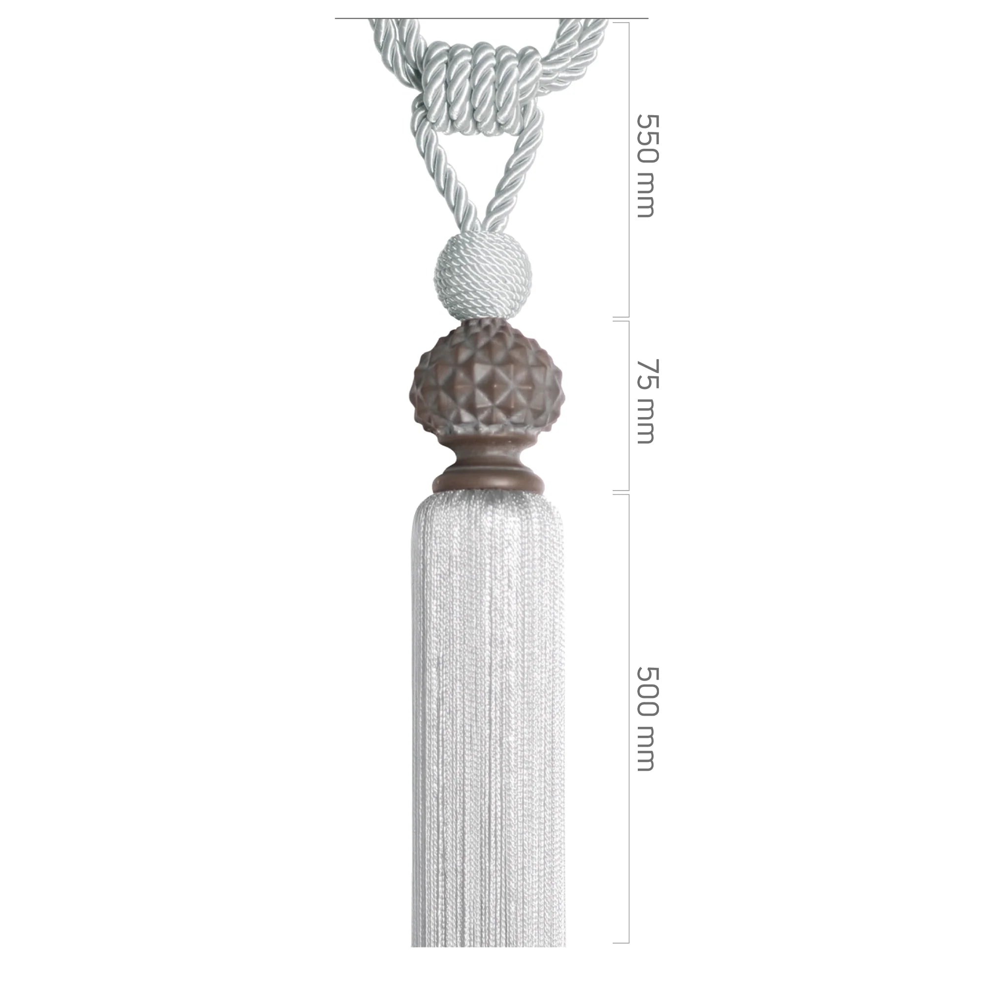 Braçol - Açık Kahve Krem Eskitme Metal - Elmas