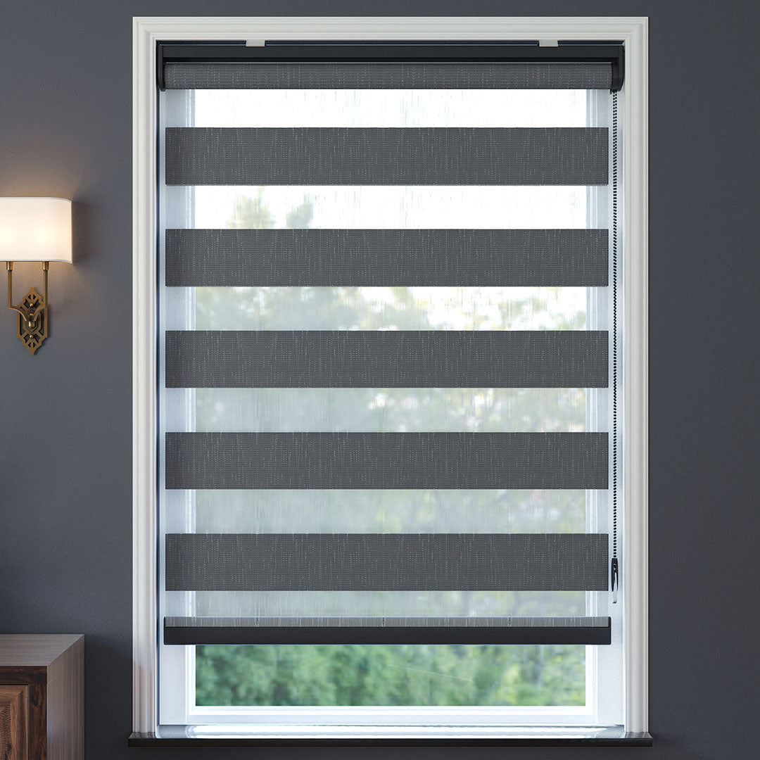 Antrasit Düz Zebra Perde | kırmızı biber