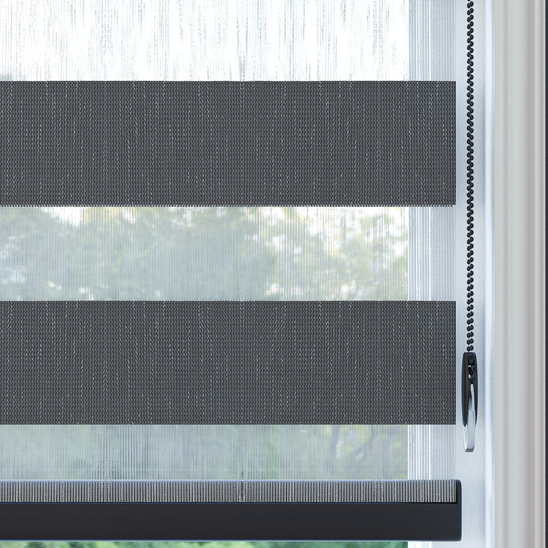 Antrasit Düz Zebra Perde | kırmızı biber