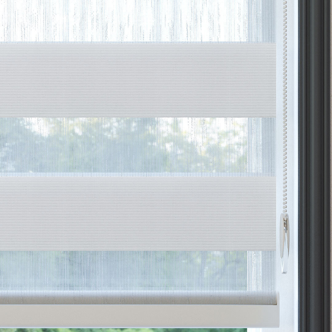 Beyaz Düz Zebra Perde | kırmızı biber