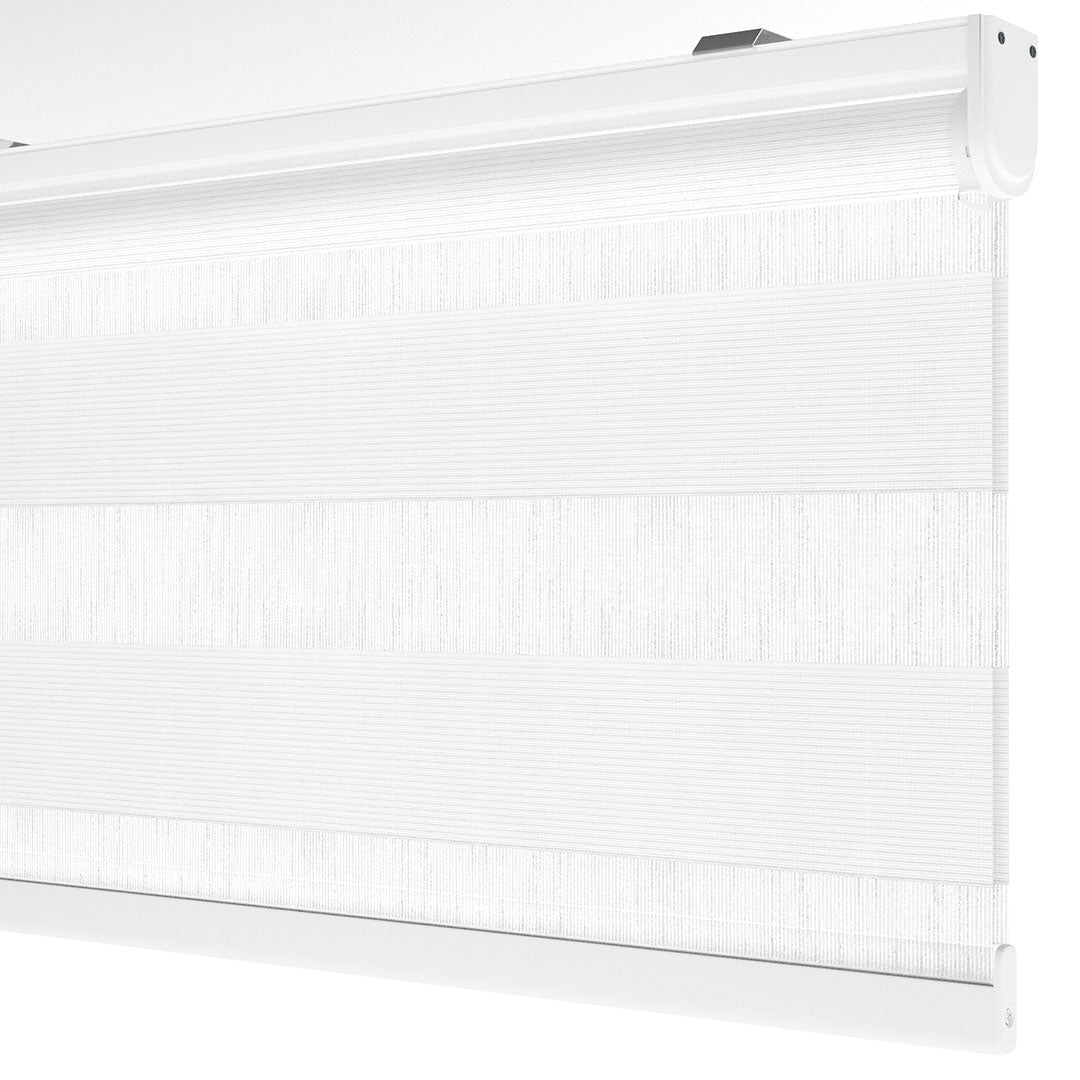 Beyaz Düz Zebra Perde | kırmızı biber