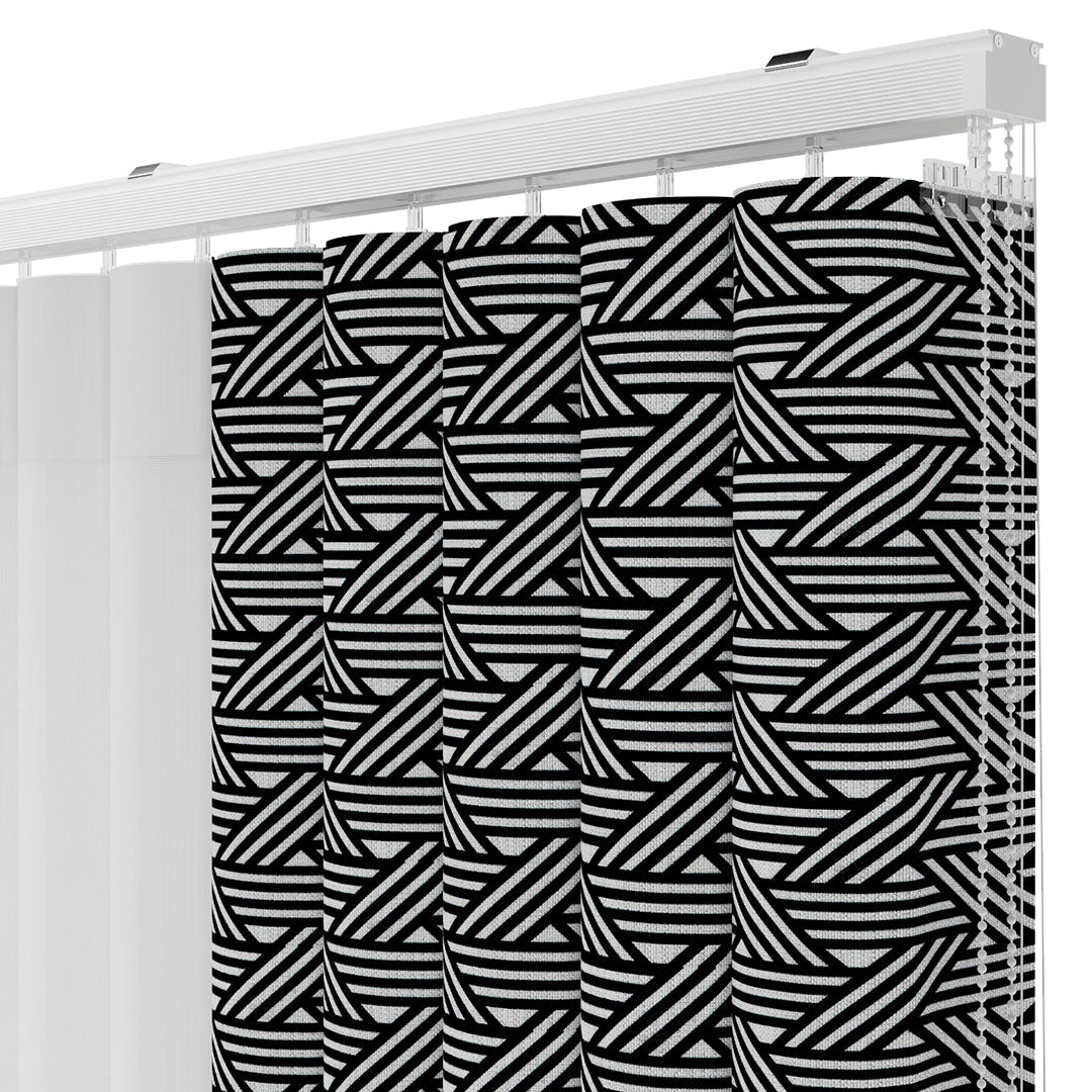 Clayon - Baskılı Dikey Tül Perde