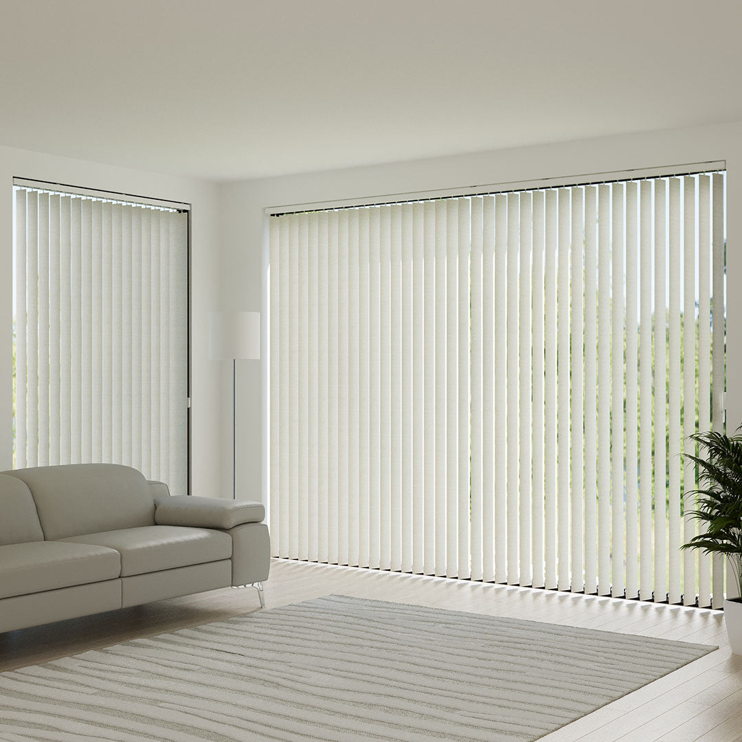 Ekru Blackout Kumaş Dikey Perde | Mia