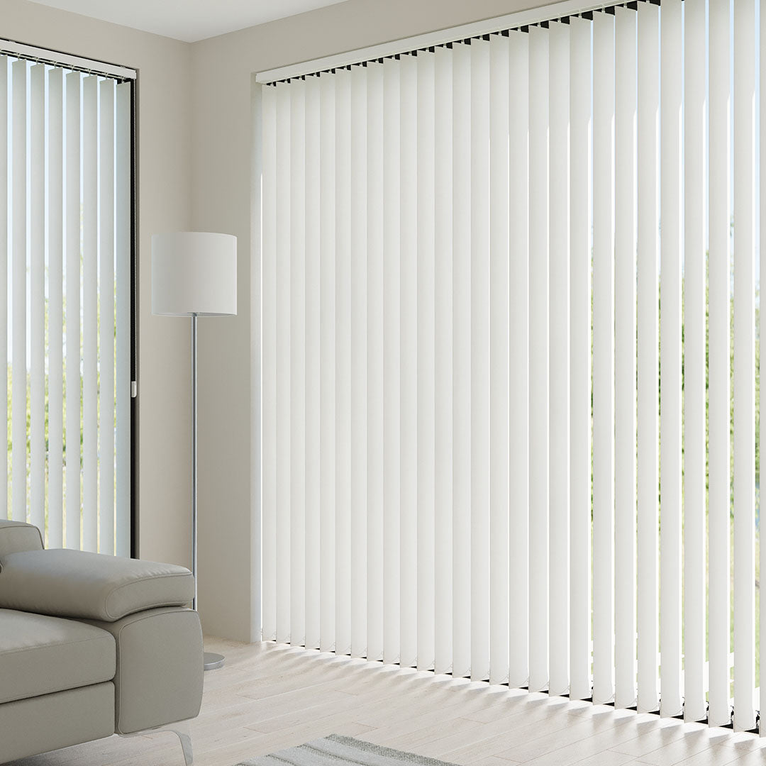 Ekru Düz Kumaş Dikey Perde | Luca