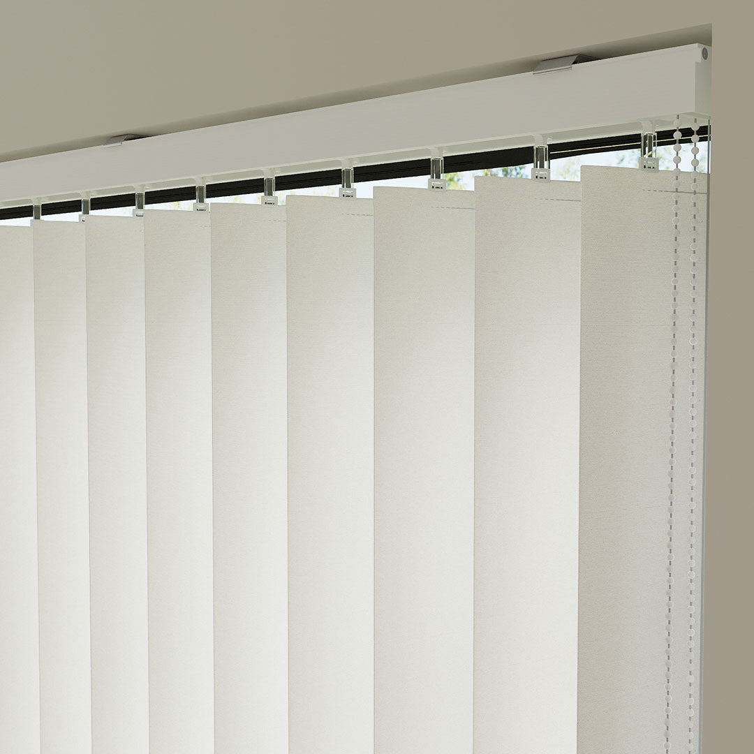 Ekru Düz Kumaş Dikey Perde | Luca