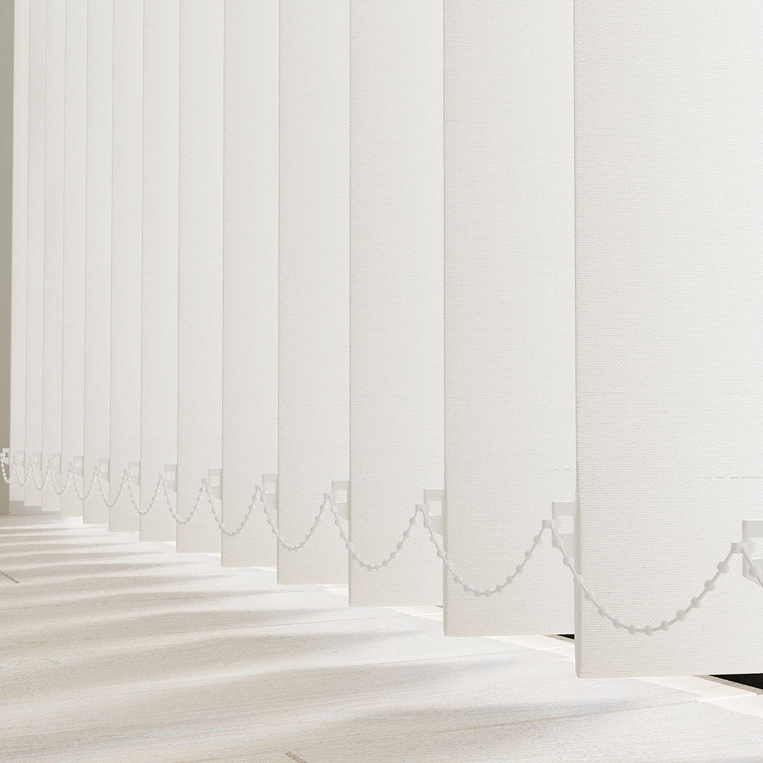 Ekru Düz Kumaş Dikey Perde | Luca