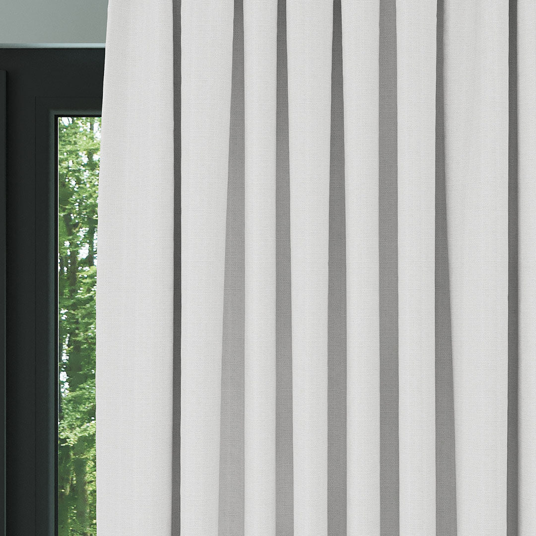 Ekru Keten Desen Efekli Dökümlü Fon Perde | Ezri