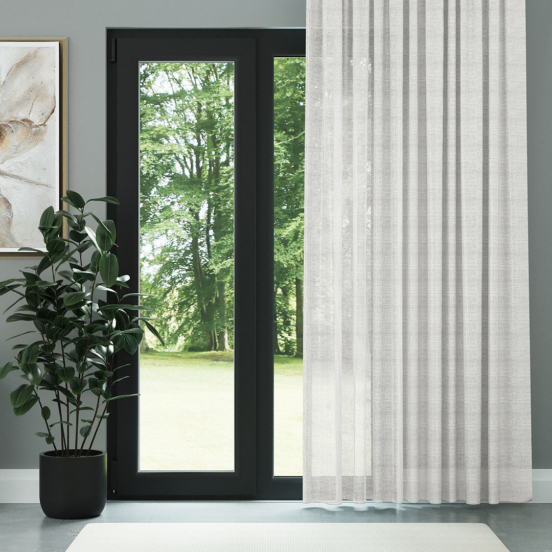 Ekru Trend Dosyası Kalın Dekoratif Düz Tül Perde | İlham perisi