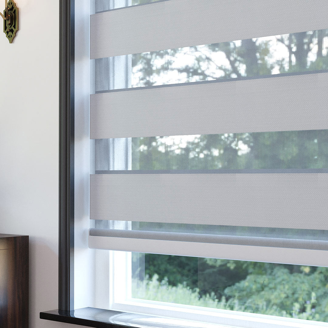 Beyaz Karartma Zebra Perde | Ennio