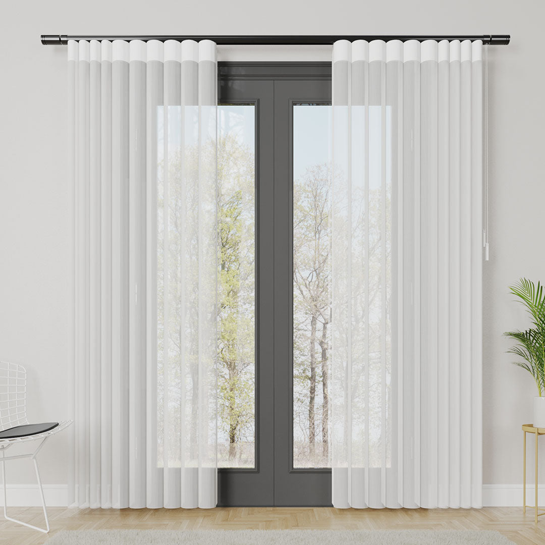 Fortezza - Rustikli Dikey Tül Perde