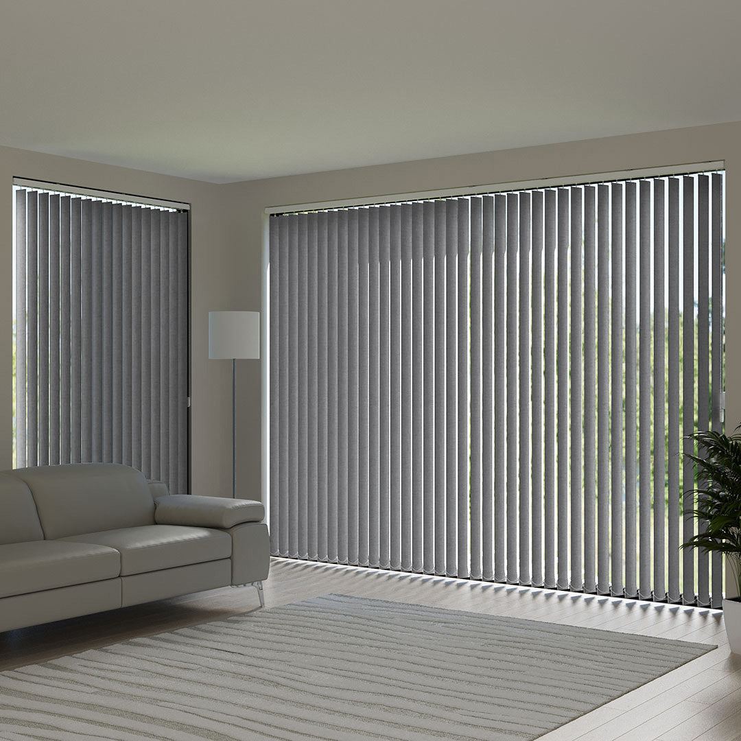 Gri Blackout Kumaş Dikey Perde | Mia