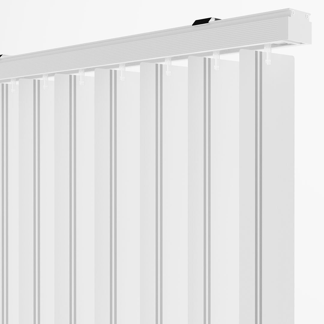 Gri Çizgili PVC Dikey Perde