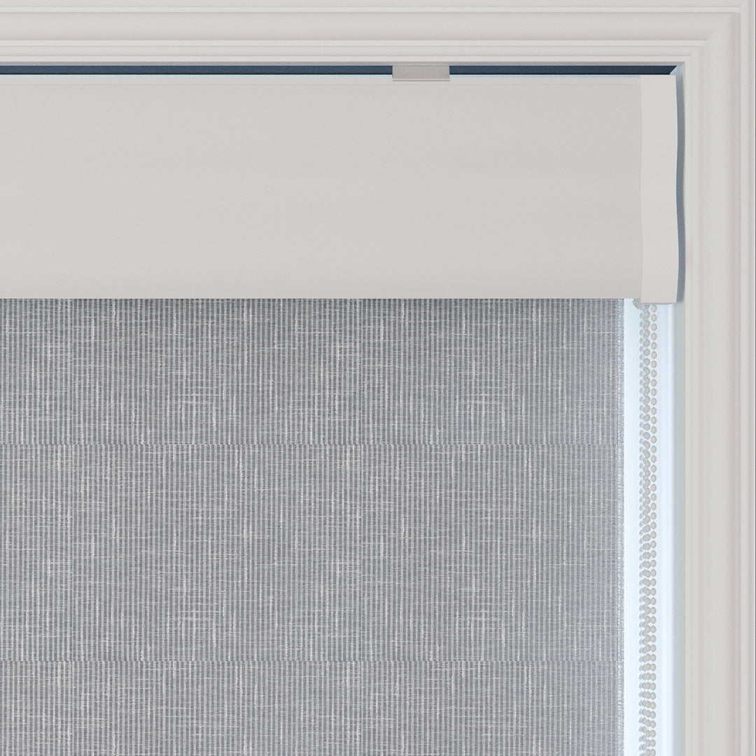 Gri Desenli Çiftli Stor Perde | Floris