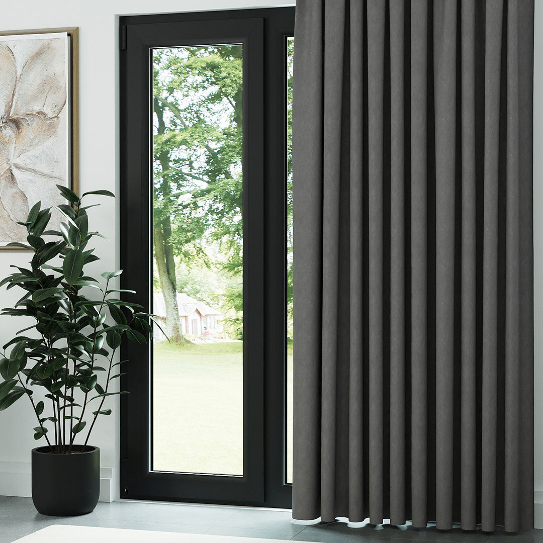 Gri Naturel Keten Fon Perde | Casual