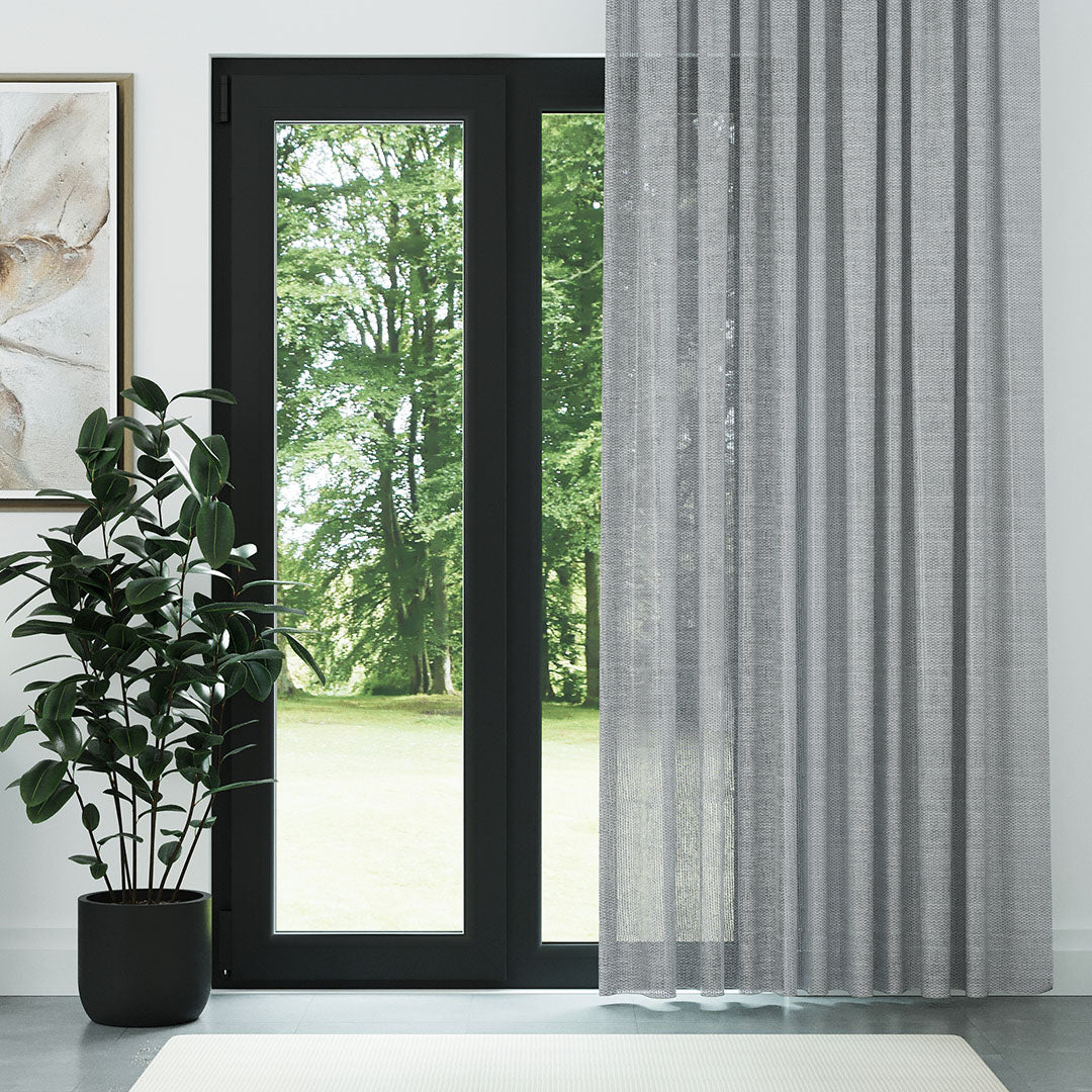 Gri Trend Dosyası Kalın Dekoratif Düz Tül Perde | İlham perisi