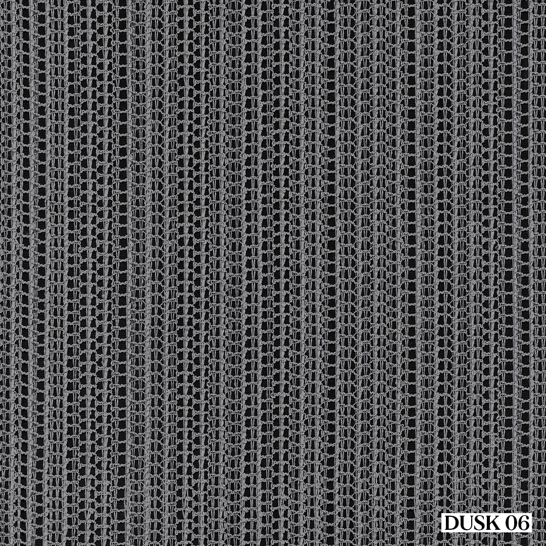 Gri Trend Kare Dosya Örme Düz Tül Perde | Alacakaranlık