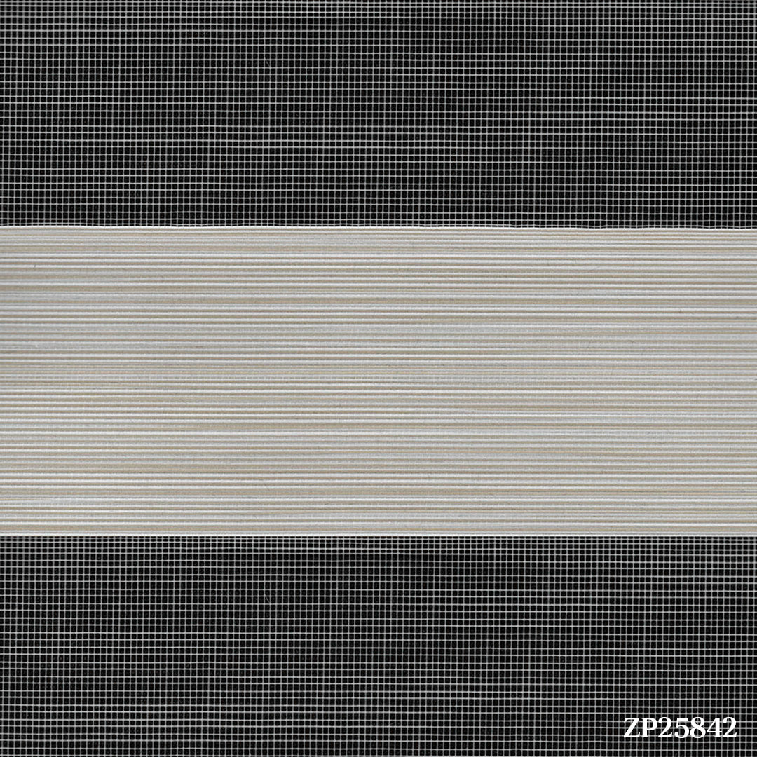 Krem Düz Zebra Perde | Harlow