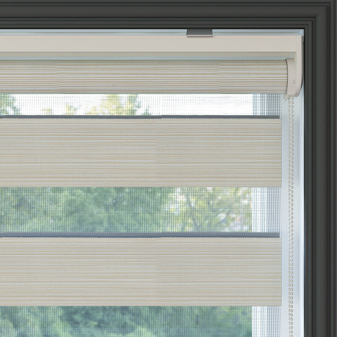 Krem Düz Zebra Perde | Harlow