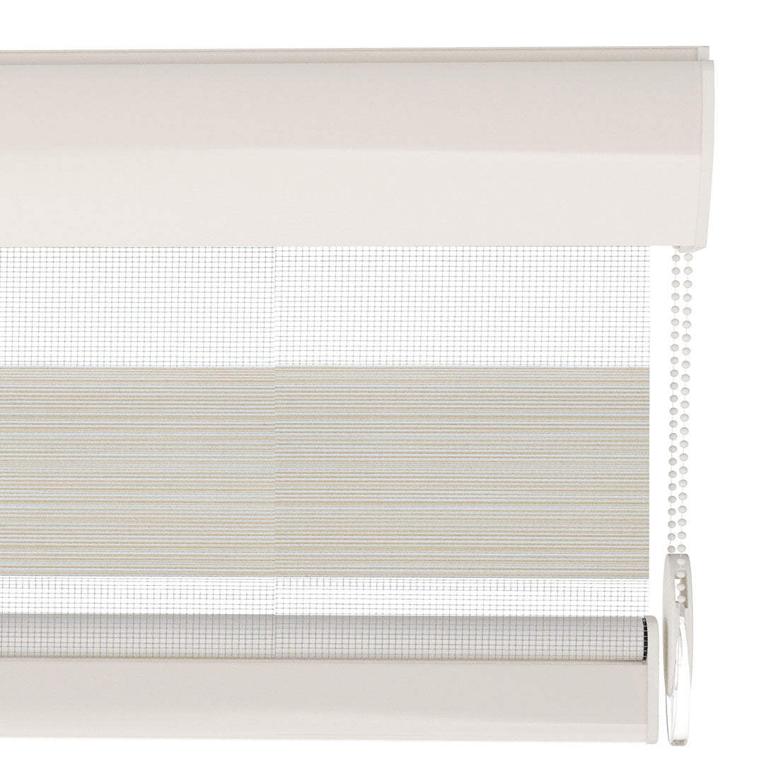 Krem Düz Zebra Perde | Harlow