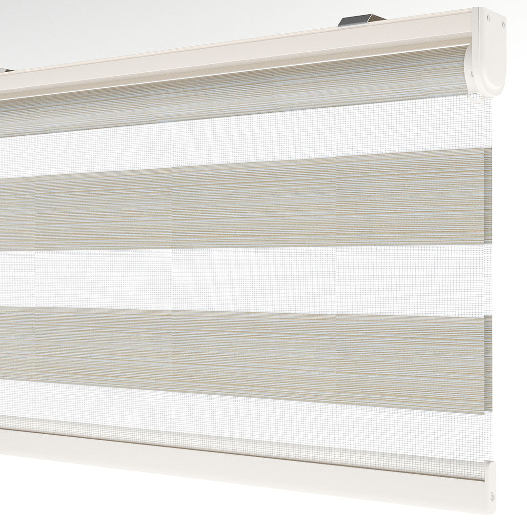 Krem Düz Zebra Perde | Harlow