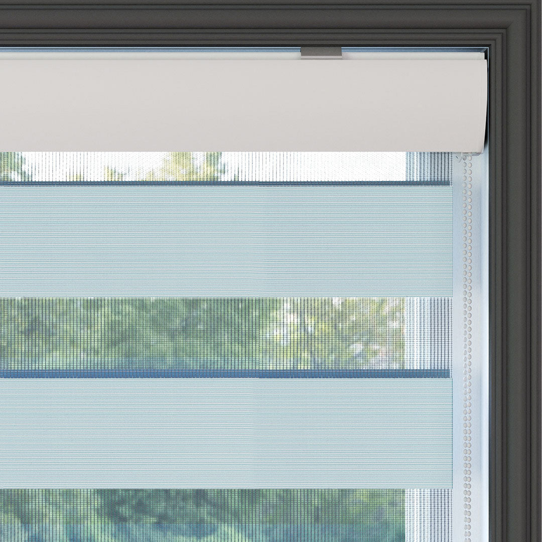 Mavi Düz Zebra Perde | Harlow