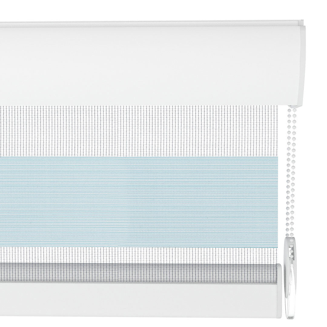 Mavi Düz Zebra Perde | Harlow