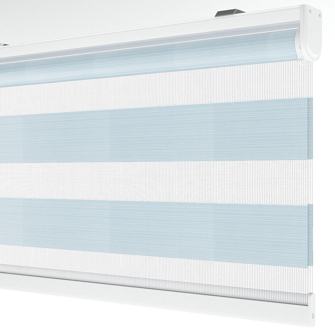 Mavi Düz Zebra Perde | Harlow