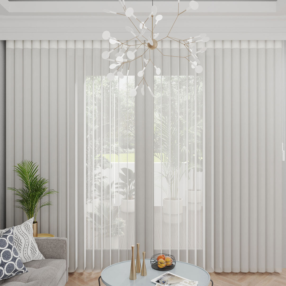 İzolat - Jakarlı Dikey Tül Perde