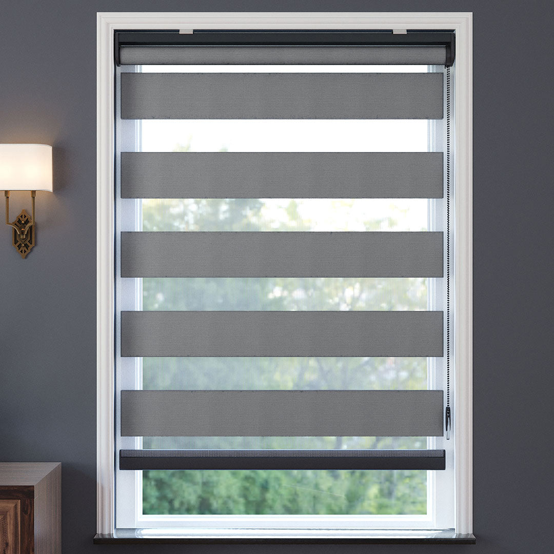 Gri Karartma Zebra Perde | Kanbina