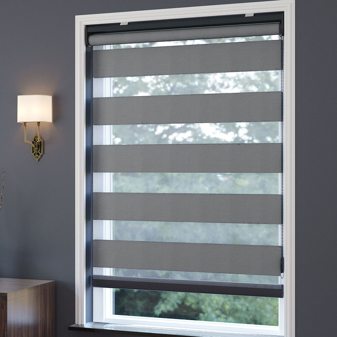 Gri Karartma Zebra Perde | Kanbina