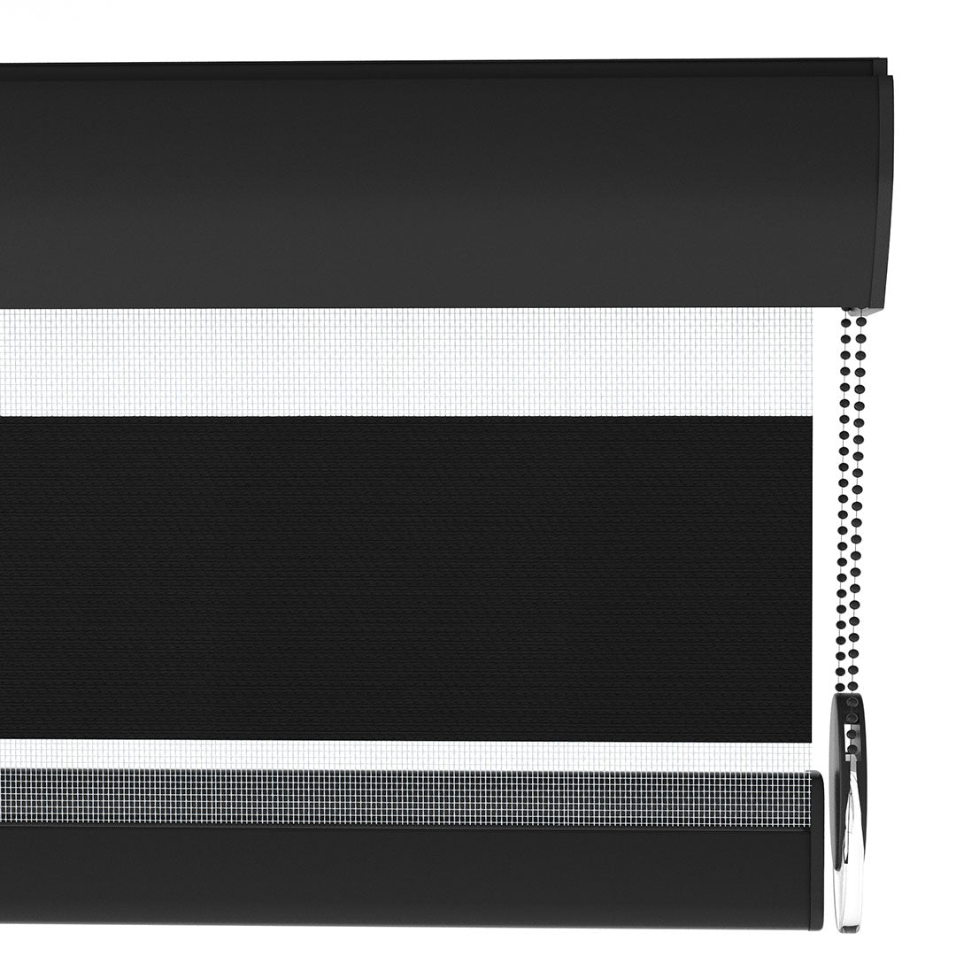 Siyah Blackout Zebra Perde | Kanbina