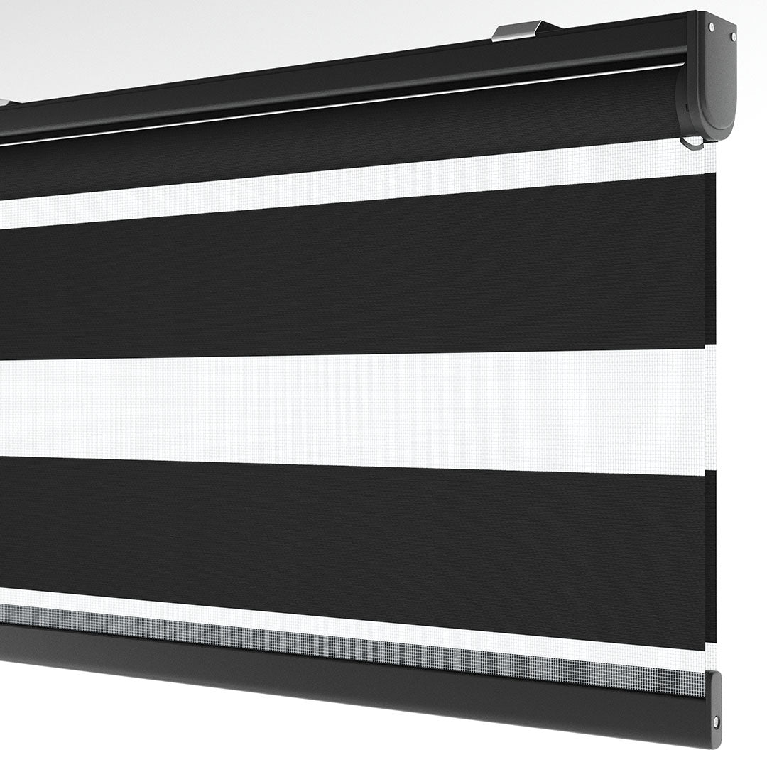 Siyah Blackout Zebra Perde | Kanbina