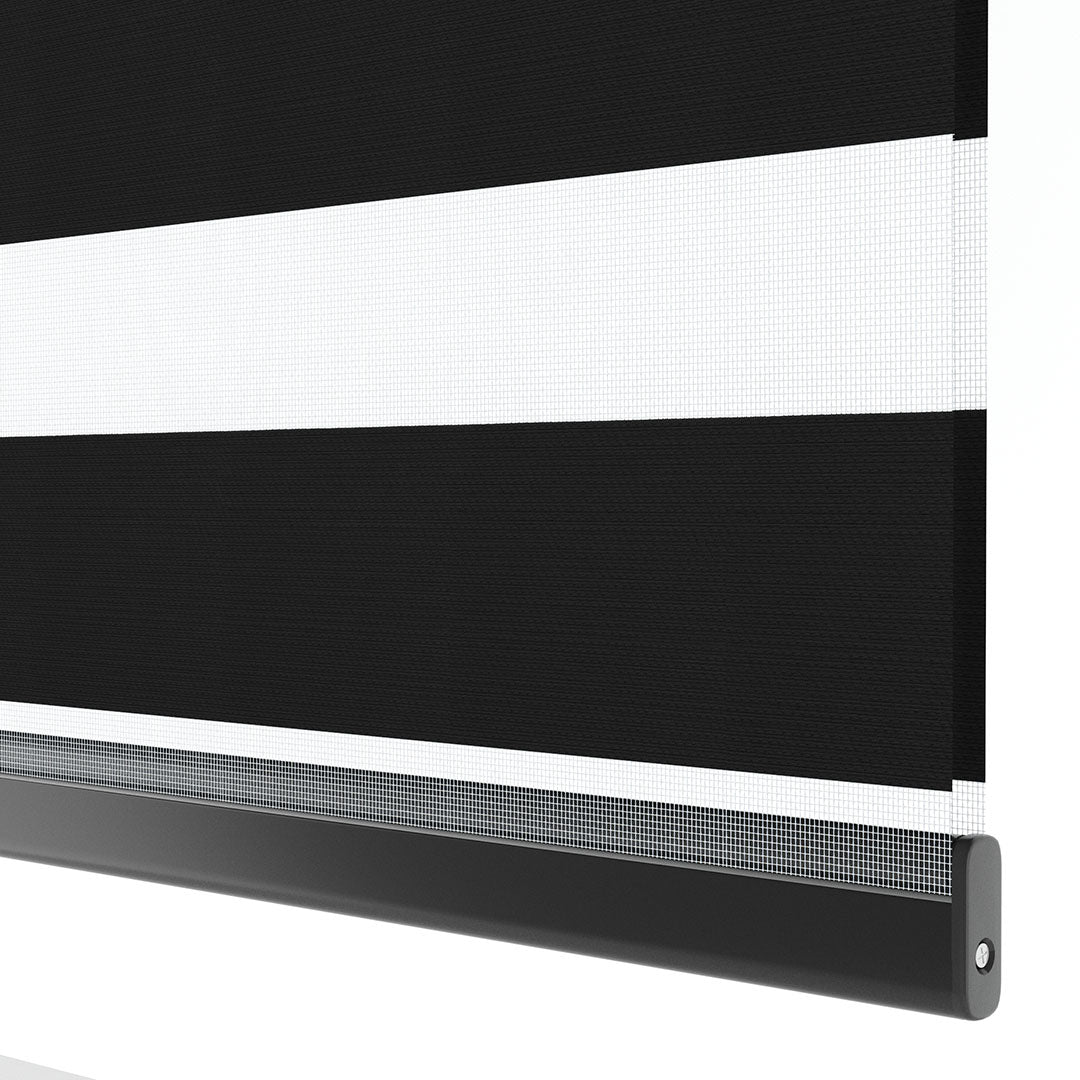 Siyah Blackout Zebra Perde | Kanbina