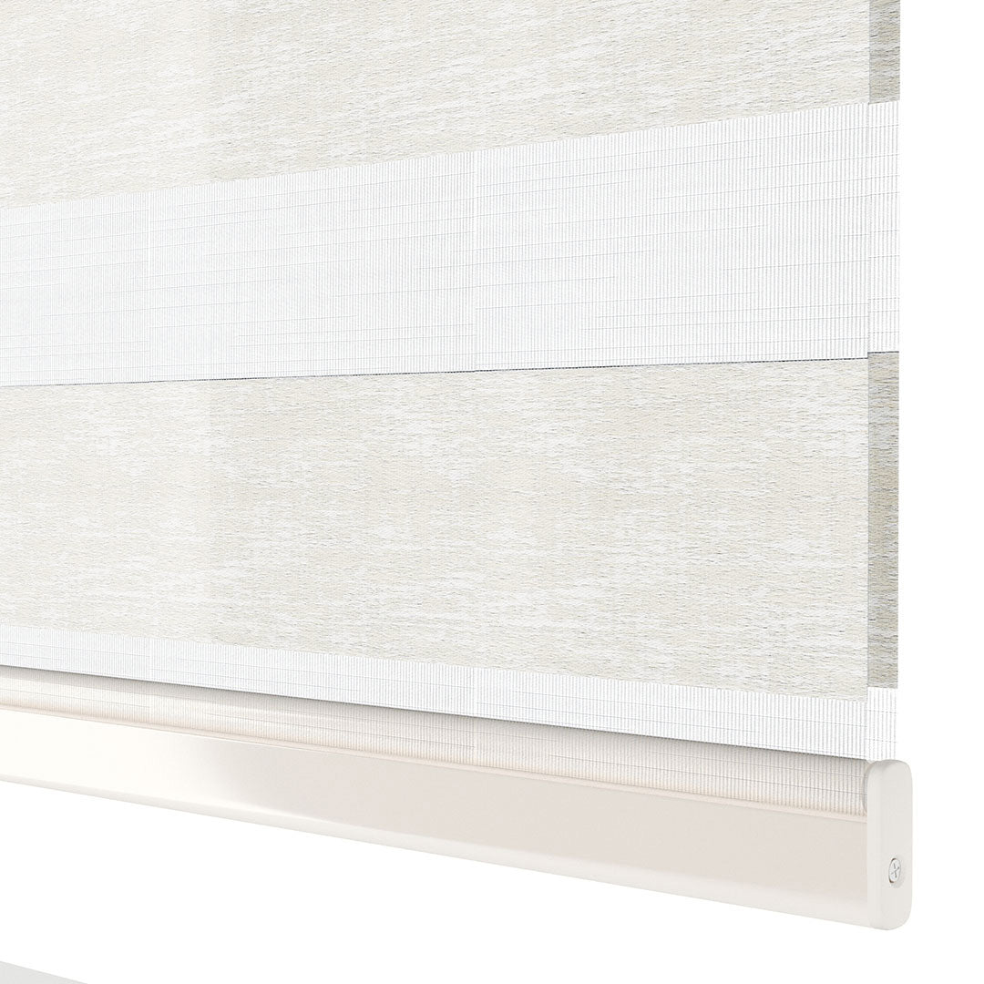 Ekru Desenli Zebra Perde | Kensal