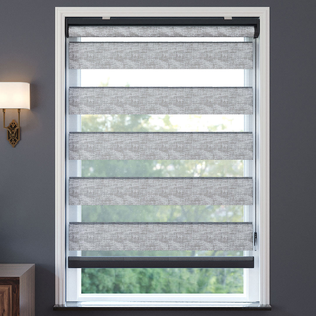 Gri Desenli Zebra Perde | Kensal