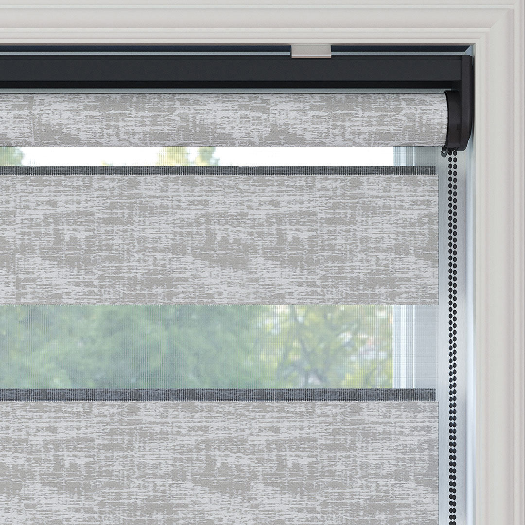 Gri Desenli Zebra Perde | Kensal