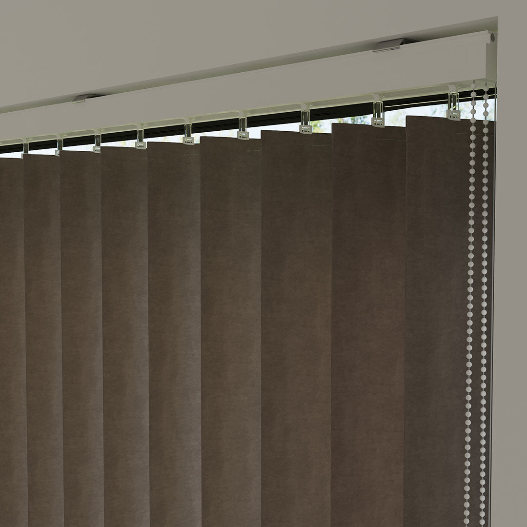 Koyu Renkli Blackout Kumaş Dikey Perde | Serafina