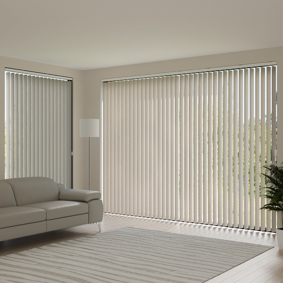 Koyu Krem Blackout Kumaş Dikey Perde | Serafina