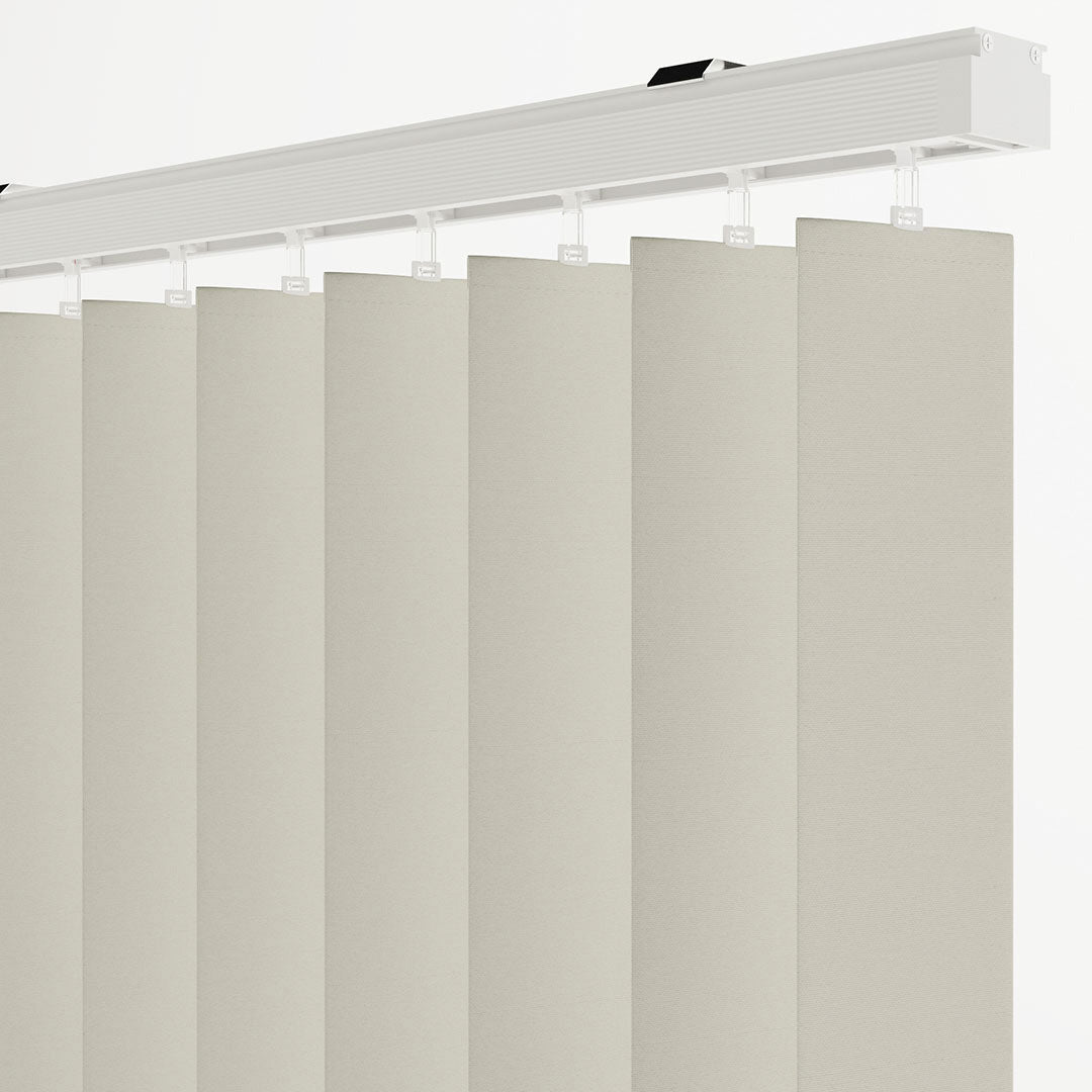 Koyu Krem Düz Kumaş Dikey Perde | Luca