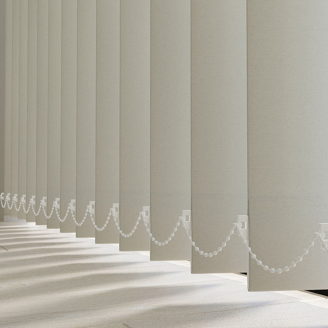 Koyu Krem Düz Kumaş Dikey Perde | Luca