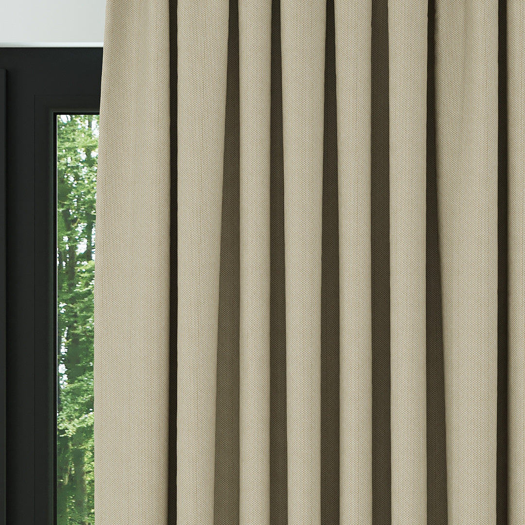 Köyü Krem Hasır Keten Karartma Fon Perde | Bonita