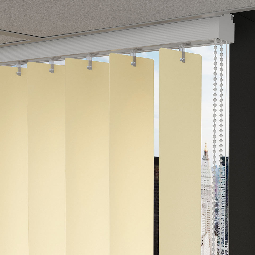 Koyu Krem Kanallı PVC Dikey Perde
