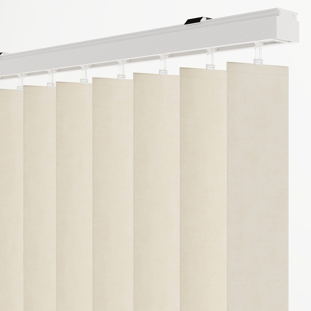 Krem Blackout Kumaş Dikey Perde | Serafina