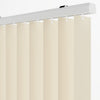 Krem Düz PVC Dikey Perde