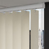 Krem Düz PVC Dikey Perde