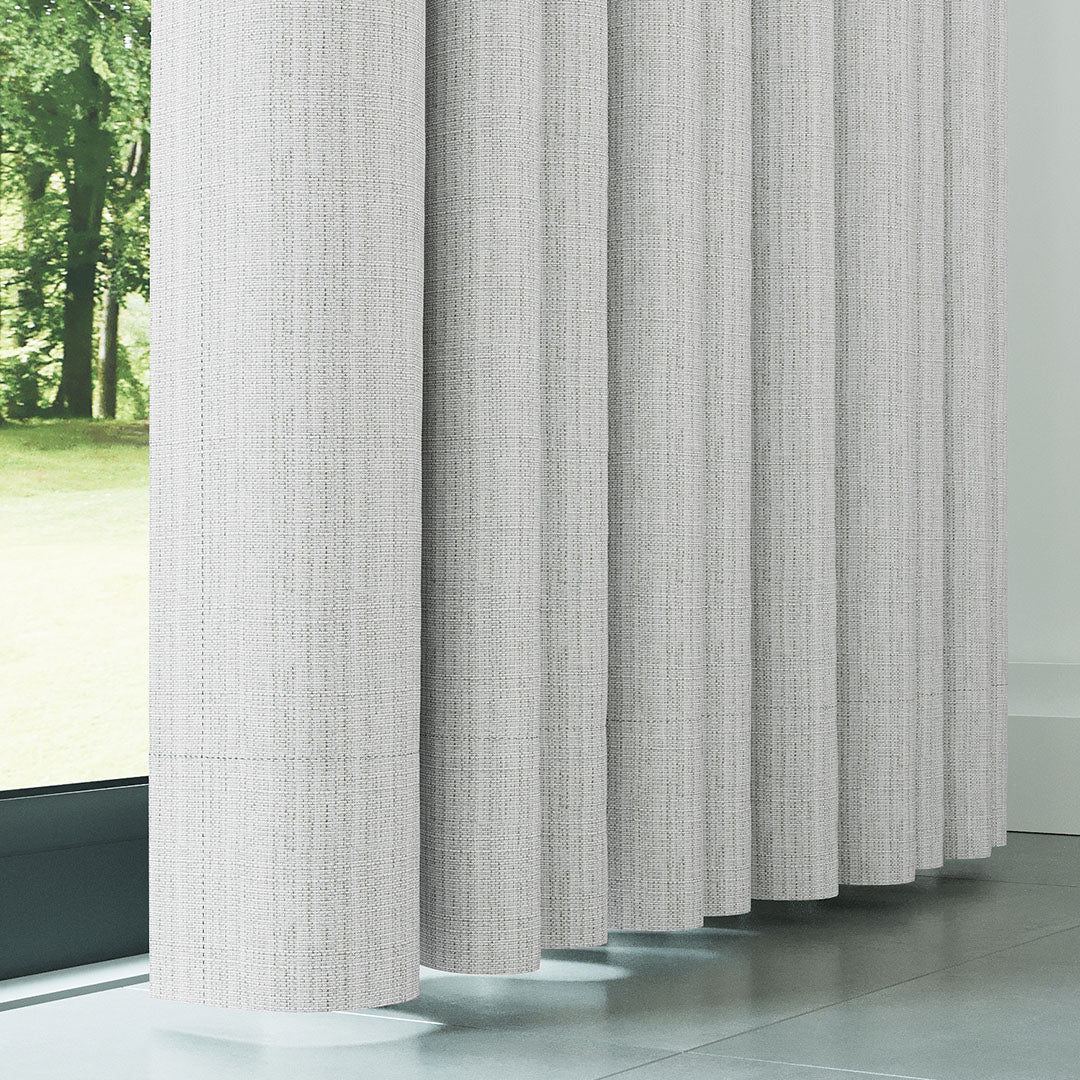 Krem Keten Desen Efekli Dökümlü Fon Perde | Ezri