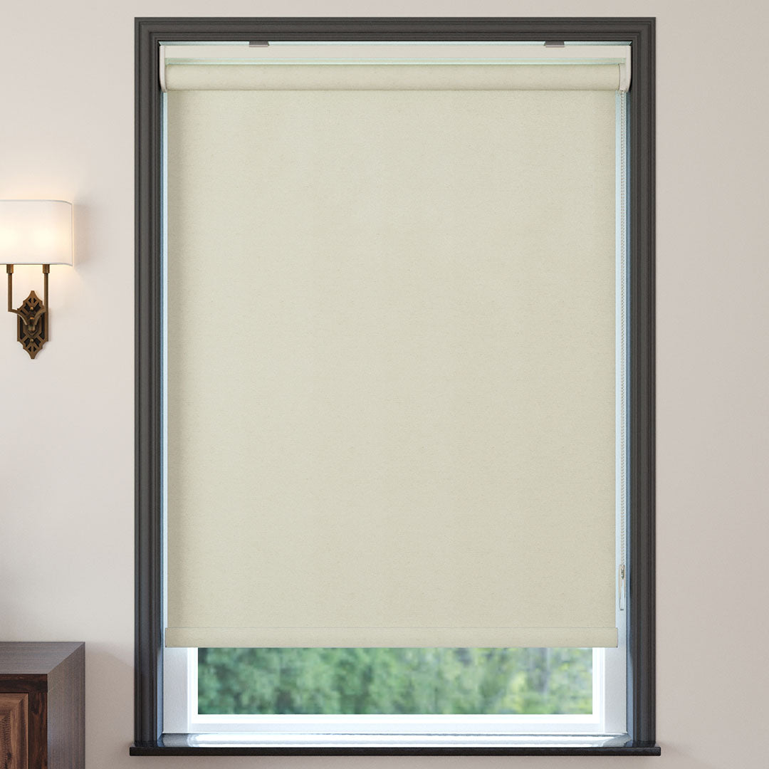 Krem Mat Keten Stor Perde | Çağlayan