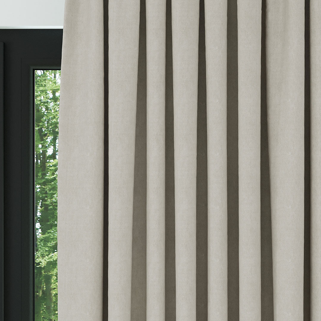 Krem Naturel Keten Fon Perde | Casual